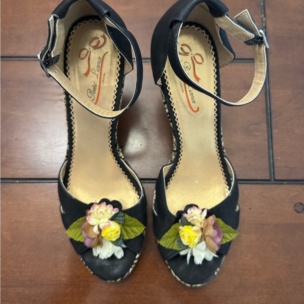 Poetic License Black and Yellow Wedges